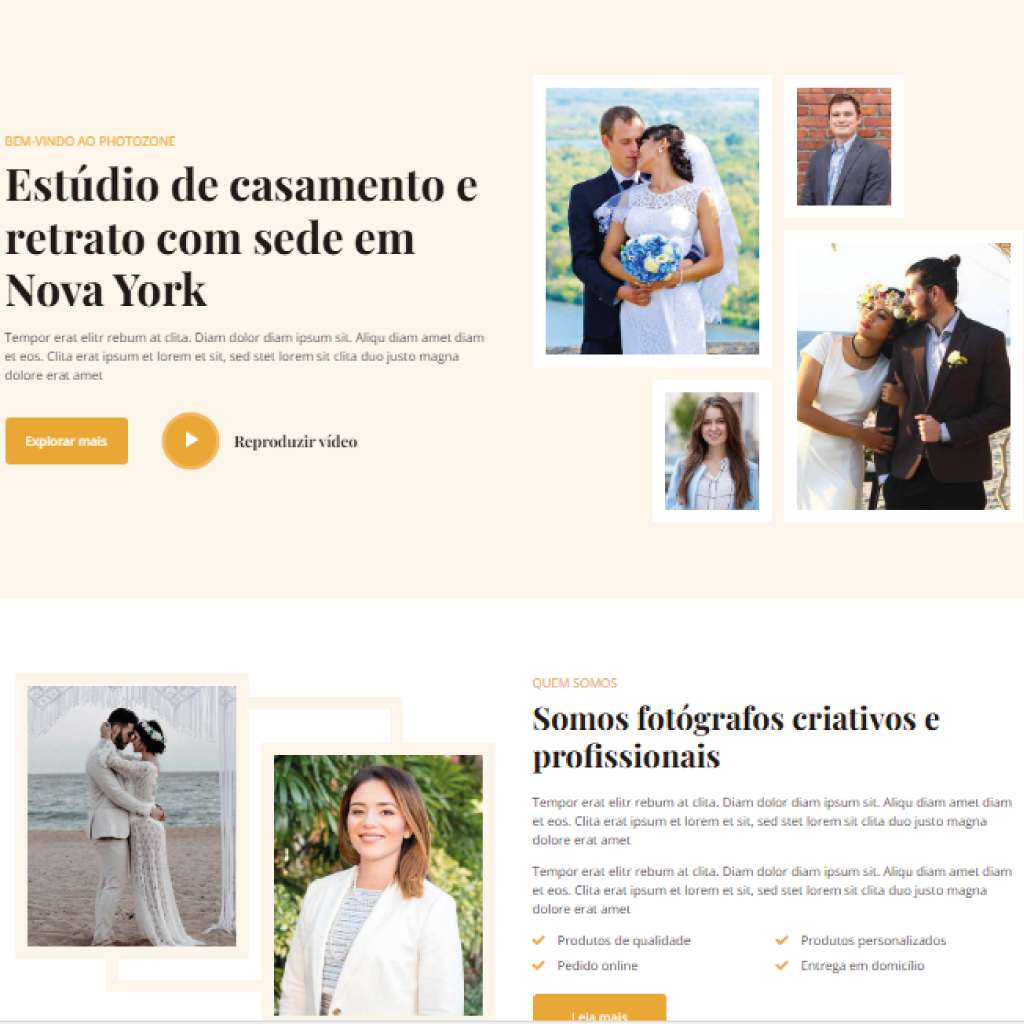 imagens da pagina pronta